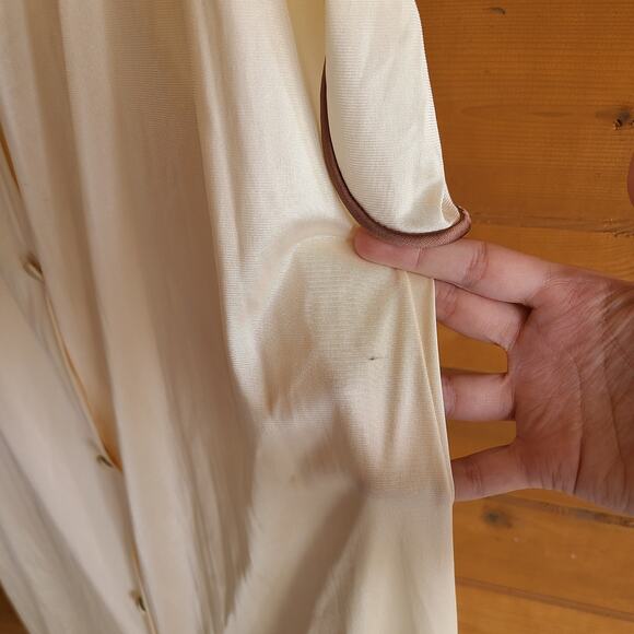 Vintage JC Penney Night Gown Robe 2 Piece Set Small 70's Retro Floral Cottage - Picture 11 of 12